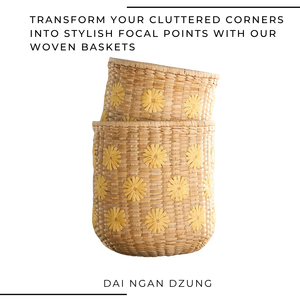 Panier de rangement multifonctionnel vintage en jonc de mer, tressé à la main, à trois niveaux, avec mécanisme coulissant, pour cuisine, salle de bain et vêtements - Product Image 5