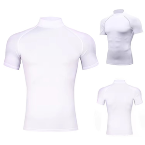 Camiseta de Compresión de Cuello Alto, Ropa Deportiva de Secado Rápido, Personalizable con Logotipo, para Ejercicio, Ciclismo y Natación, para Hombre - Product Image 6