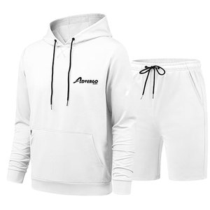 Conjunto de Sudadera con Capucha y Pantalones Cortos Personalizados y Cómodos para Hombre, Manga Larga, Transpirable, en Venta Online - Product Image 3