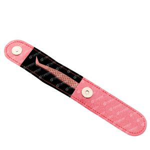 Pince à épiler en acier inoxydable japonaise antistatique pour extensions de cils Pochette d'outils de beauté pointue avec logo OEM volume incurvé Vente en gros - Product Image 5