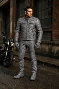 Traje de Motocicleta de Cuero Genuino de Alta Calidad <span class=keywords><strong>para</strong></span> Hombre, Transpirable, Resistente a la Abrasión, <span class=keywords><strong>para</strong></span> Carreras, Motociclismo Urbano y Deportes - Product Image 4