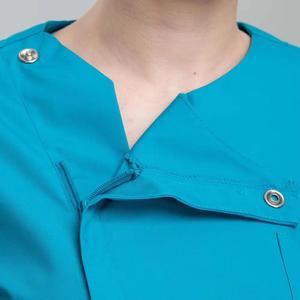 Ensemble unisexe de blouse et pantalon de travail médical en tissu tricoté Spandex/Polyester, détecteur d'aiguilles, lavable, uniformes médicaux - Product Image 4