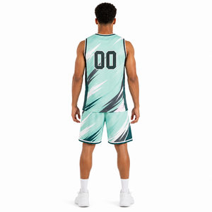 Ensemble de shorts de basket-ball unisexe personnalisés, légers, uniforme d'équipe, vente en gros directe d'usine pour les matchs, les entraînements et les sports - Product Image 2