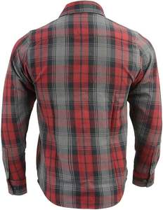 Camisa a Cuadros Acolchada y Forrada, Cortavientos, de Franela, Invierno, Unisex, Talla Grande, para Motociclismo, Turismo, Protección - Product Image 4