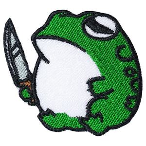 Patch brodé en chenille pour skateboard, forme irrégulière verte et rouge, en feutre non tissé, écologique, à coudre, idéal pour les cadeaux - Product Image 6