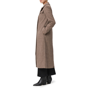 Manteau long trench pour femme, double boutonnage, manches longues, coupe ample, coupe-vent automne-hiver, vêtement de bureau tendance - Product Image 4