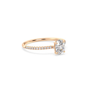 REYES Customized 14K 18K Solid Gold HPHT CVD Lab Grown Diamond Wedding Fine Jewelry Perfect Birthday Gift Ring For Women - Product Image 3