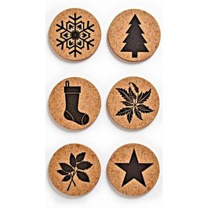 Sous-verres en bois gravés au laser personnalisés en gros - Sous-verres hexagonaux en bois alvéolé, sous-verres ajourés pour café - Product Image 4