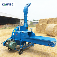 Broyeur de fourrage électrique à haute décharge pour l'herbe, la paille, l'ensilage et le broyage des tiges de cultures, avec moteur puissant