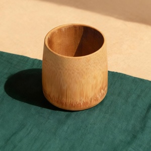 Gobelet en bambou naturel de qualité supérieure pour enfants, gobelets à collation, vente en gros, tasse à boisson, prix le plus bas - Product Image 2