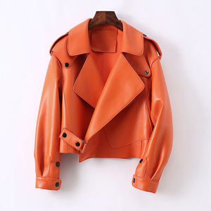 Veste en cuir pour femme, dernier design, service OEM personnalisé, tendance du moment, prix abordable, en vente - Product Image 3