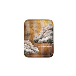 ถาดอลูมิเนียมเคลือบลายตารางสไตล์ยุโรปแบบใหม่ สำหรับเสิร์ฟผลไม้ ของตกแต่งอเนกประสงค์สำหรับงานแต่งงาน รอมฎอน คริสต์มาส - Product Image 5