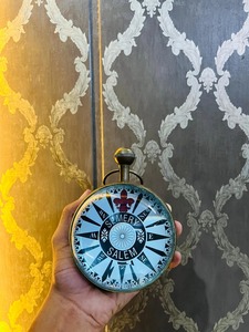 Reloj de Escritorio Moderno de Latón con Globo Terráqueo, Artículo Decorativo Coleccionable, Artesanía del Viejo Mundo BC-014, Hecho a Mano, Promocional - Product Image 2