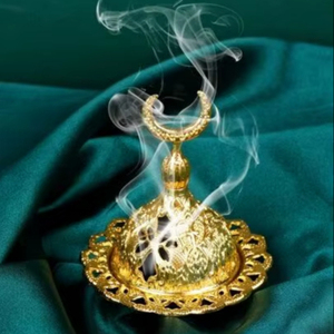 กระถางธูปโลหะทำด้วยมือสุดหรูพร้อมที่ดักเถ้าสำหรับการทำสมาธิเพื่อการผ่อนคลายและสภาพแวดล้อมของน้ำมันหอมระเหย - Product Image 1