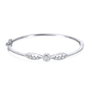 Pulsera de Lujo de Oro Rosa con Diamantes Entrelazados de 14K, Diseño Clásico para Mujer con Diamantes Brillantes Cultivados en Laboratorio - Product Image 2