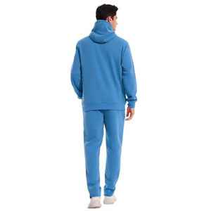 Chándal Deportivo Azul de Invierno de Alta Calidad, Unisex, Corte Ajustado, Tallas Grandes, Personalizado, 100% Algodón, Manga Larga, Transpirable, Venta al Por Mayor - Product Image 3