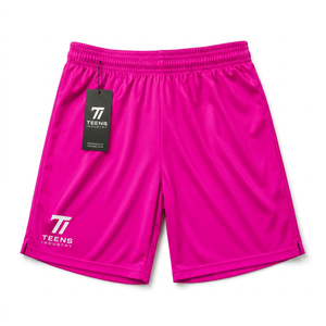 100% High Quality <b>Men</b> <b>Pink</b> Sport <b>Shorts</b> Elastic Waist Quick Dry Heat-Transfer Logo Print Performance Training Gear - Product Image 1
