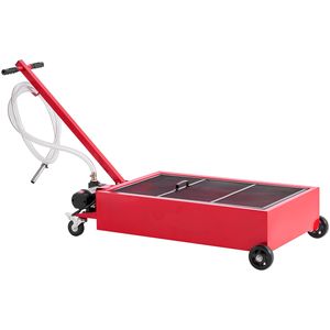 Vasca di raccolta olio mobile da 17 galloni con tubo da 2,2 m, maniglia pieghevole, pompa elettrica a basso profilo, accessorio per smontagomme, protezione dalle perdite - Product Image 1