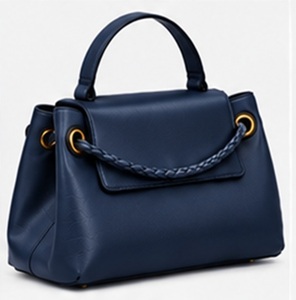 Sac à main élégant en cuir véritable de qualité supérieure pour femme, sac à bandoulière élégant pour tous les jours, grande capacité, bouton, OEM ODM - Product Image 5