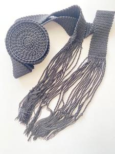 AA Factory Wholesale Handmade Blank Reyon Silk Gartel <b>Strings</b>, Gartel Ritual Belt, Hand Crochet Gartelused, Sprang Silk Gartels - Product Image 6