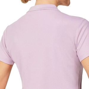 Camiseta Polo de Mujer, Color Lavanda, Manga Corta, Mezcla de Algodón, Transpirable, Cómoda, con Cuello, Estilo Casual, Proveedor Mayorista OEM ODM - Product Image 3