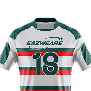 Tenue de rugby personnalisée haute performance avec motif drapeau imprimé, maillot et short respirants et écologiques - Commandes en gros OEM/ODM - Product Image 2