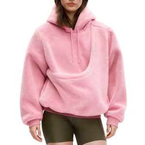 Sweatshirts à Capuche Femme Automne Hiver 2026 avec Grande Poche Porte-Animal Type Kangourou – Personnalisable avec Logo - Product Image 4