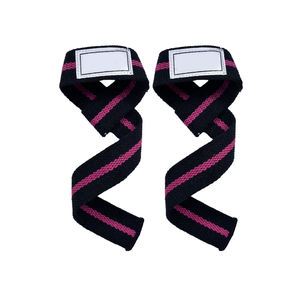 Sangles de musculation de haute qualité en coton épais pour un meilleur soutien des poignets lors des levées lourdes - Product Image 1