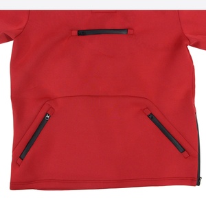 Veste Typhoon pour homme, en néoprène, avec capuche, doublure en polaire, coupe-vent, imperméable, capuche technique noire - Product Image 5