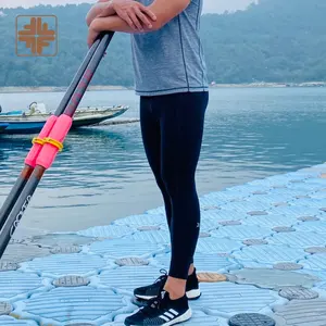 Tayvan tarafından yapılan SUPPLEX spandex polyester hızlı kuru unisex spor tayt