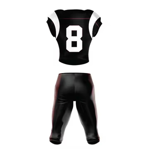 Uniforme de Fútbol Americano para Adultos con Diseño Moderno, Personalizado, 100% Poliéster, Manga Corta, Correa Ajustable, Impresión Digital - Product Image 2
