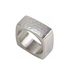 Anneaux de serviette décoratifs en alliage métallique rond argenté et doré pour table de mariage en aluminium, vente en gros, et artisanat naturel - Product Image 1