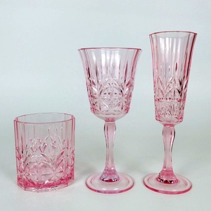 Unbreakable Plastic Royal Crystal Cut Wine <b>Glass</b> <b>Goblet</b> Tritan Wine <b>Glass</b> - Product Image 4