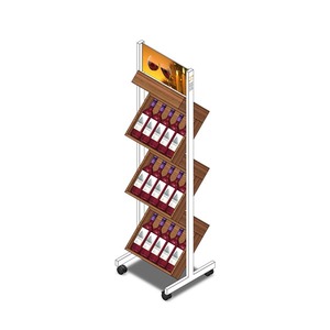 Tilt & Stack 3/4-Shelf Floating Shelf <b>Wine</b> <b>Rack</b> with Easy Assembly Asian Style Indoor Use - Product Image 1