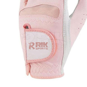 Gants de golf en cuir en gros, logo personnalisé OEM, doux, pleine couleur, pour hommes gauchers - Product Image 3