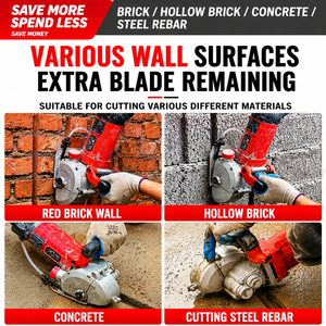 4500W Electric Concrete Cutter Wall Grooving <b>Machine</b> Portable Power Cutters with Carry Case for Construction - Product Image 6