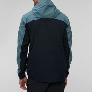 Veste de sport coupe-vent à capuche pour homme, color block, fermeture éclair, collection automne, prix de gros personnalisé 2026 - Product Image 4