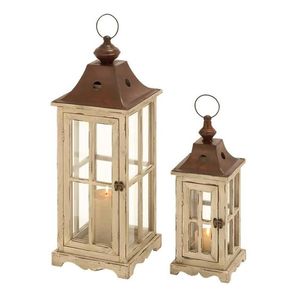 Farol de Madera Decorativo para Espacios Acogedores, Decoraciones de Boda, Ocasiones Festivas y Adornos para el Hogar - Product Image 2