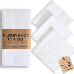 Wholesale <b>Kitchen</b> Towels 100% Cotton Dobby Bleached Custom Printed Tea Towel Dish Towel Low MOQ India - Product Image 5