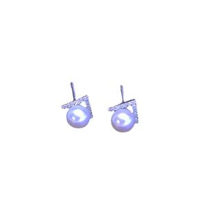 Zhuji Danshui Edison 10-11mm White Round S925 <b>Silver</b> <b>Stud</b> <b>Earrings</b> Strong Light Pearl Fashionable Wholesale - Product Image 5