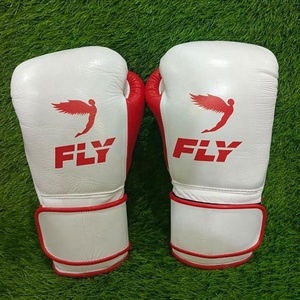 Gants de boxe d'entraînement professionnels OEM ODM, nouveaux, en vente, personnalisés, blancs et oranges, à lacets, respirants, antidérapants, anti-UV - Product Image 3