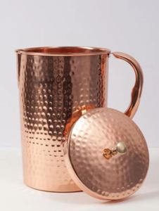 Ensemble de carafes en cuivre pour rassemblements spirituels, service de table, ensemble métallique avec verres, durable, réutilisable, vaisselle de cuisine et de salle à manger - Product Image 4