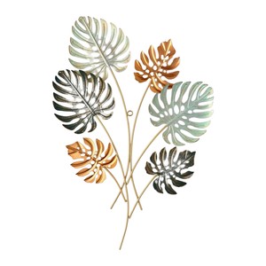 Nordic Large Creative Metal <b>Flower</b> <b>Wall</b> Sculpture Handmade 3D Iron Leaf <b>Wall</b> Hanging Art for Home Background Decor - Product Image 4