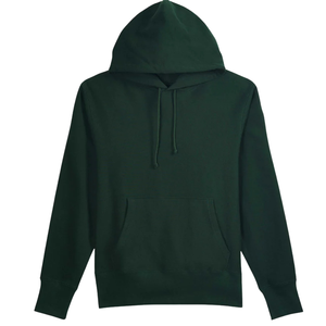 Sudadera con Capucha para Hombre, Color Verde Oscuro, Corte Regular, Felpa de Algodón, Estilo Casual para Otoño, Diseño con Bolsillos, Tejido de Punto - Product Image 1