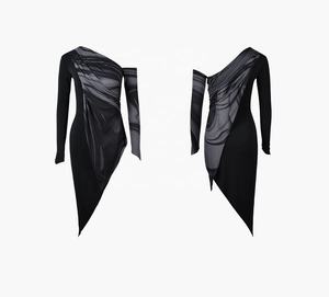 Robe de danse latine respirante pour femme, idéale pour la scène et la pratique, coupe épaules dénudées – Nouvelle collection en promotion - Product Image 2