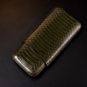 Estuche de lujo para cigarros de cuero al por mayor con cortador integrado, bolsa de viaje para cigarros con cortador incorporado, a la venta a un precio muy bajo. - Product Image 4