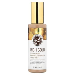 ENOUGH Rich Gold Double Wear Radiance Moisturizer Foundation SPF50+ PA++ Éclaircissant Longue Durée pour Tous Types de Peau - Product Image 1