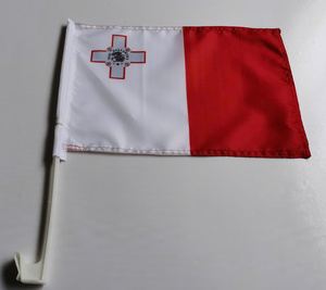 ธงติดกระจกรถยนต์ ธงโฆษณาส่งเสริมการขาย พร้อมเสาพลาสติก ทำจากโพลีเอสเตอร์ มีขนาดสั่งทำได้ รับผลิตแบบ OEM ODM - Product Image 4