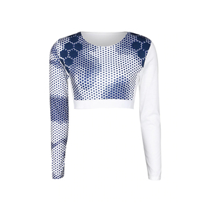 2026 New Women’s Fitness Set Custom Design Printed Long Sleeve Crop Top & Slim Fit Leggings 2PCS Tracksuit - Product Image 3