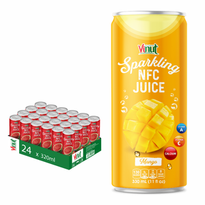 Boisson gazeuse au jus de mangue 330 ml - Fabricant de boissons gazeuses OEM ODM avec personnalisation de marque privée au Vietnam - Product Image 1